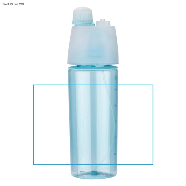 Bidon ze zraszaczem SPRAY 600 ml niebieski