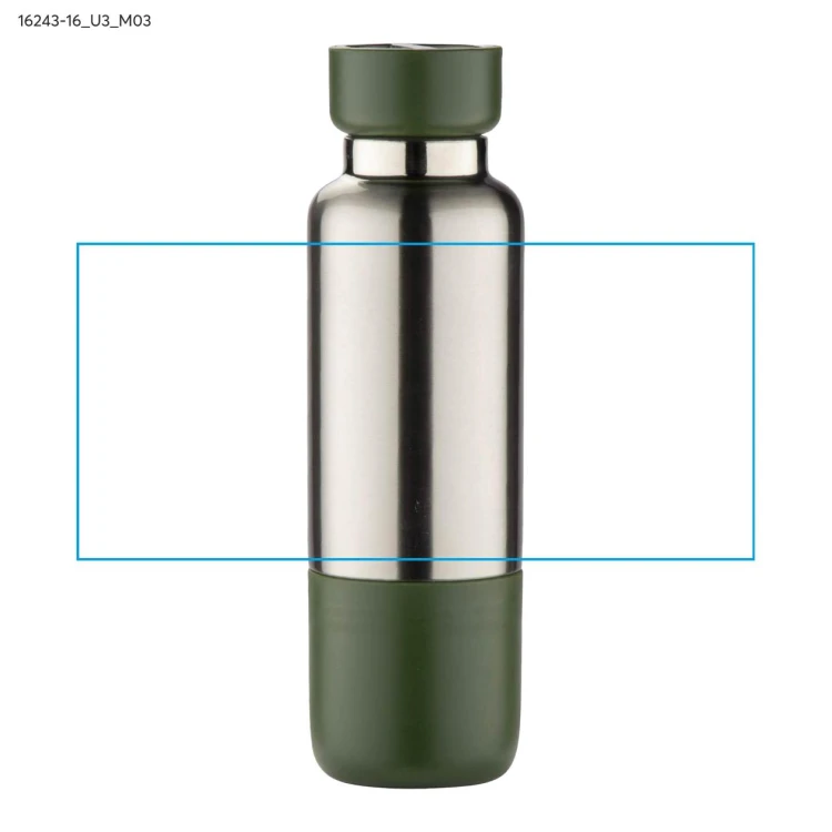 Butelka termiczna ze smyczką RON 500 ml oliwkowy