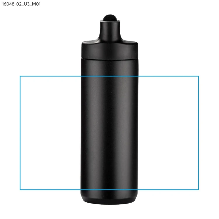 Bidon termiczny VELORA 500 ml czarny z logo