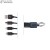 Kabel USB 3 w 1 TAUS czarny