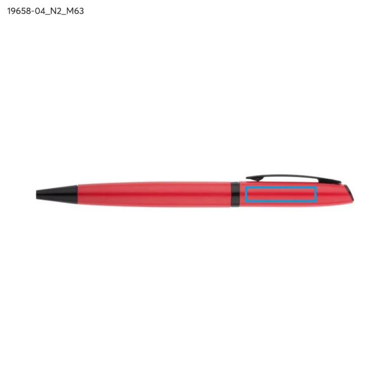 Długopis w etui RIO czerwony
