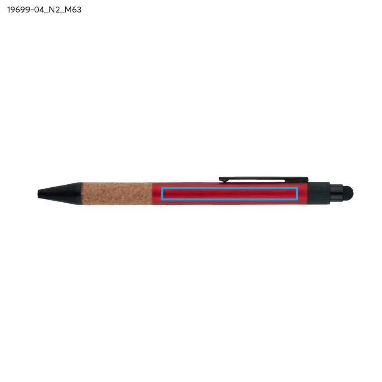 Długopis z touch pen BOSAY czerwony