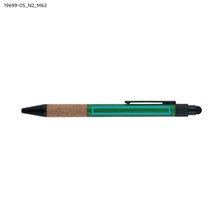 Długopis z touch pen BOSAY zielony
