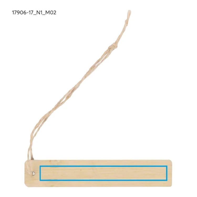 Linijka 10 cm ze sznurkiem LINIFY beżowy (naturalny)