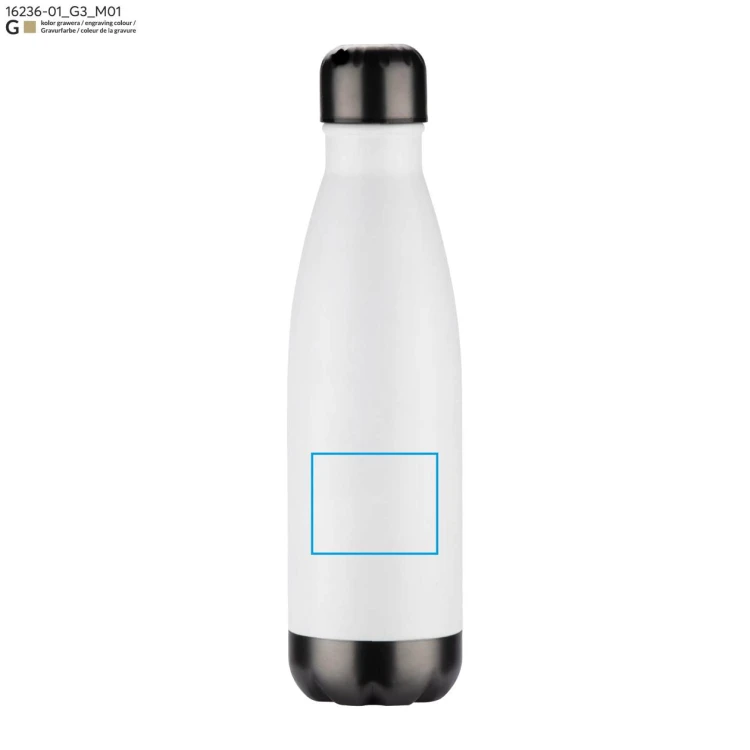 Butelka termiczna 500 ml WATRO biały