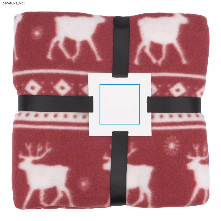 Koc polarowy RENO czerwony