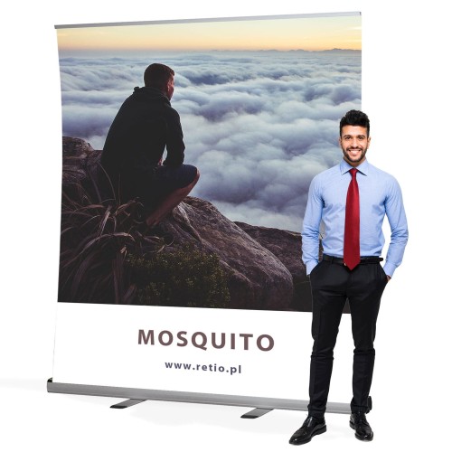 Rollup Mosquito 150 x 200 cm stojak reklamowy jak Ścianka Reklamowa rozwijany z opcją wydruku