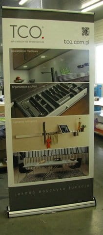 Zakupiony w sklepie Retio - Rollup Barracuda 240 x 200 cm stojak reklamowy rozwijany z opcją wydruku