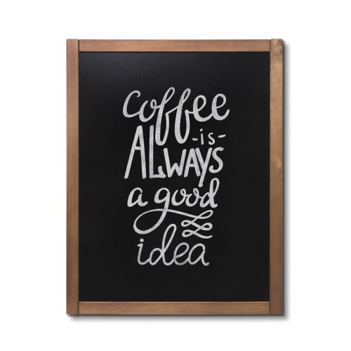 Tablica kredowa NATURA Classic Jasno brązowa 70 x 90 cm drewniana tabliczka kredowa z czarną powierzchnią do pisania markerami kredowymi