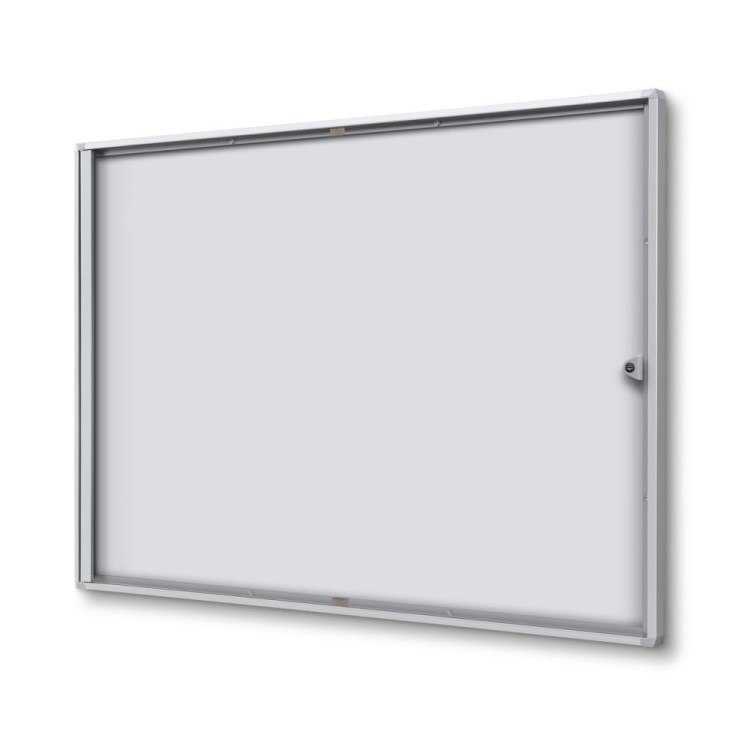 Gablota magnetyczna XS 8xA4 88x61 cm z certyfikatem trudnopalności B1 zamykana na kluczyk do użytku wewnętrznego gablota wewnętrzna gablota ogłoszeniowa tablica ogłoszeń tablica informacyjna ogniotrwała