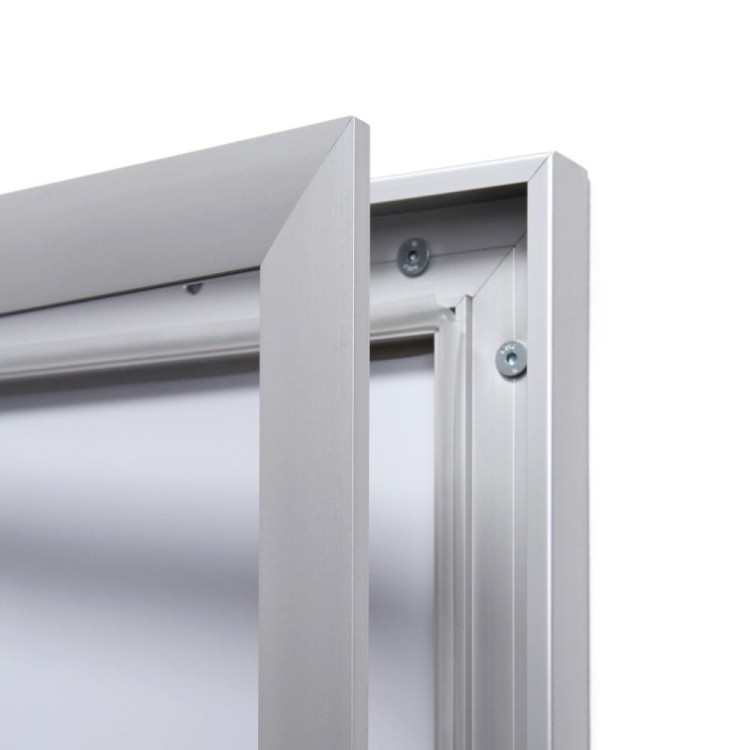 Detal - Gablota magnetyczna SCS 8xA4 88x61 cm zamykana na kluczyk do użytku wewnętrznego gablota wewnętrzna i zewnętrznego gablota ogłoszeniowa gablota informacyjna tablica ogłoszeń tablica informacyjna