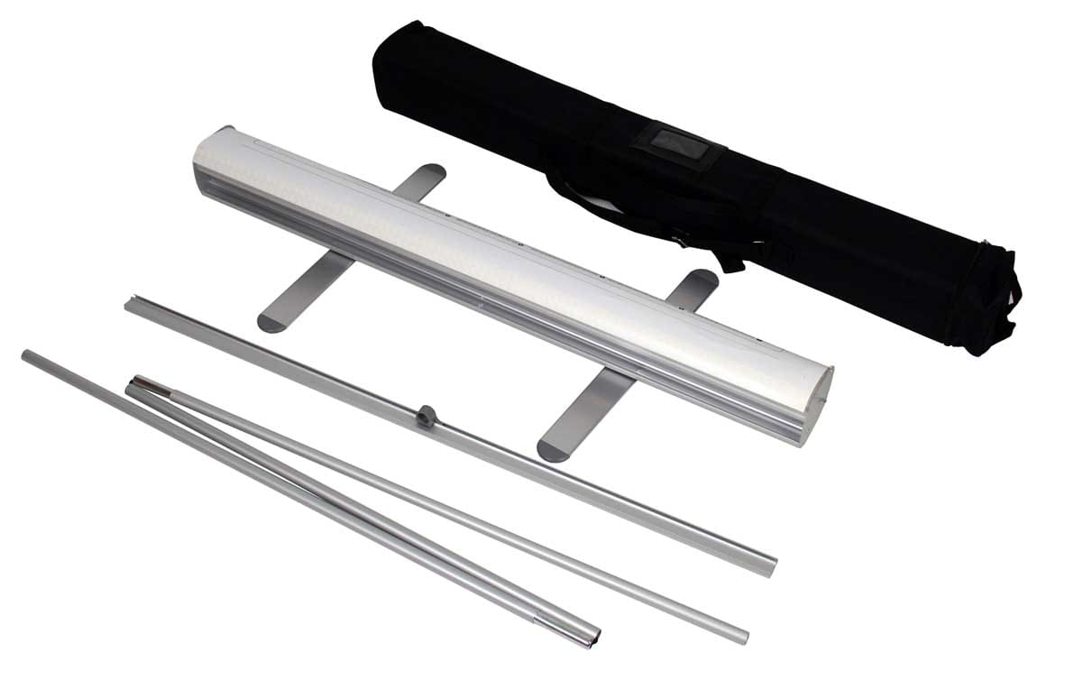 Mosquito Roll-up 200 x 200 cm Advertising stand like a Banner stand rolled up with a printout