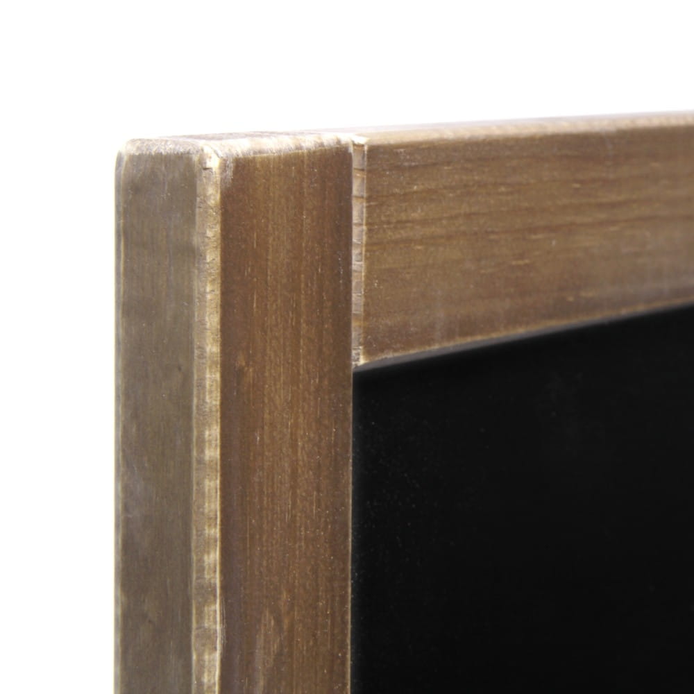 NATURE Classic Chalkboard  Light brown 70 x 90 cm, Wooden Chalkboard with a Black Surface for Writing with Chalk Markers