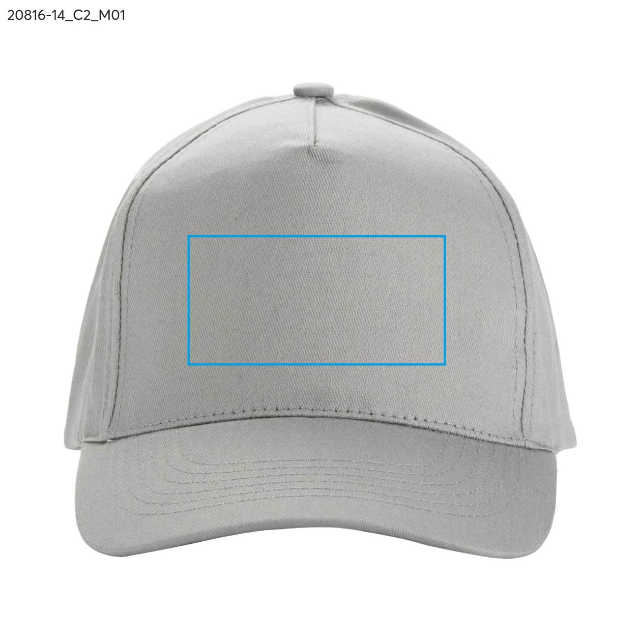 Czapka z daszkiem TORI szary z logo