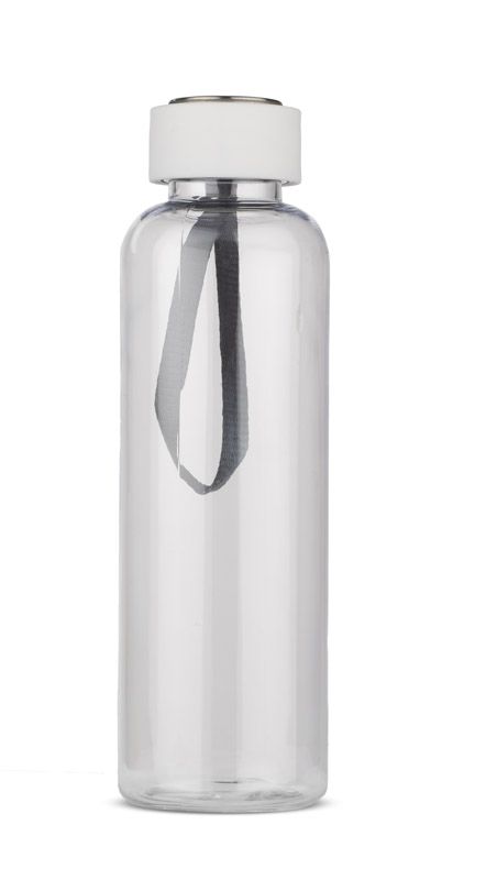 Butelka CLEAR 500 ml biały z logo