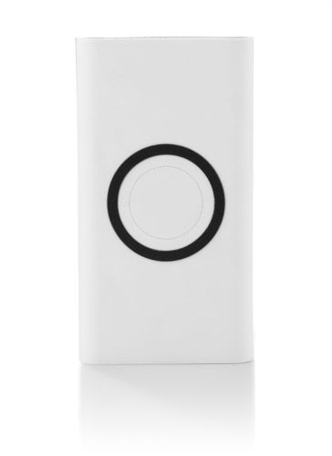 Power bank DOUBLE 8000 mAh biały z logo