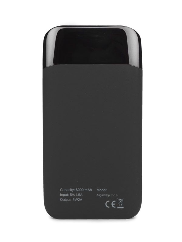 Power bank MING 8000 mAh USB-C biały z logo