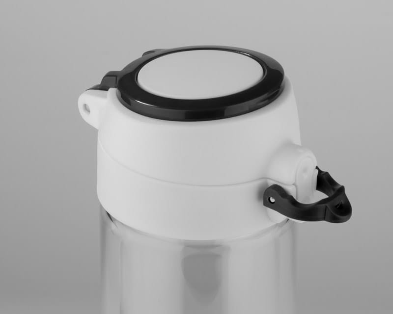 Bidon szklany VAKO 260 ml czarny z logo