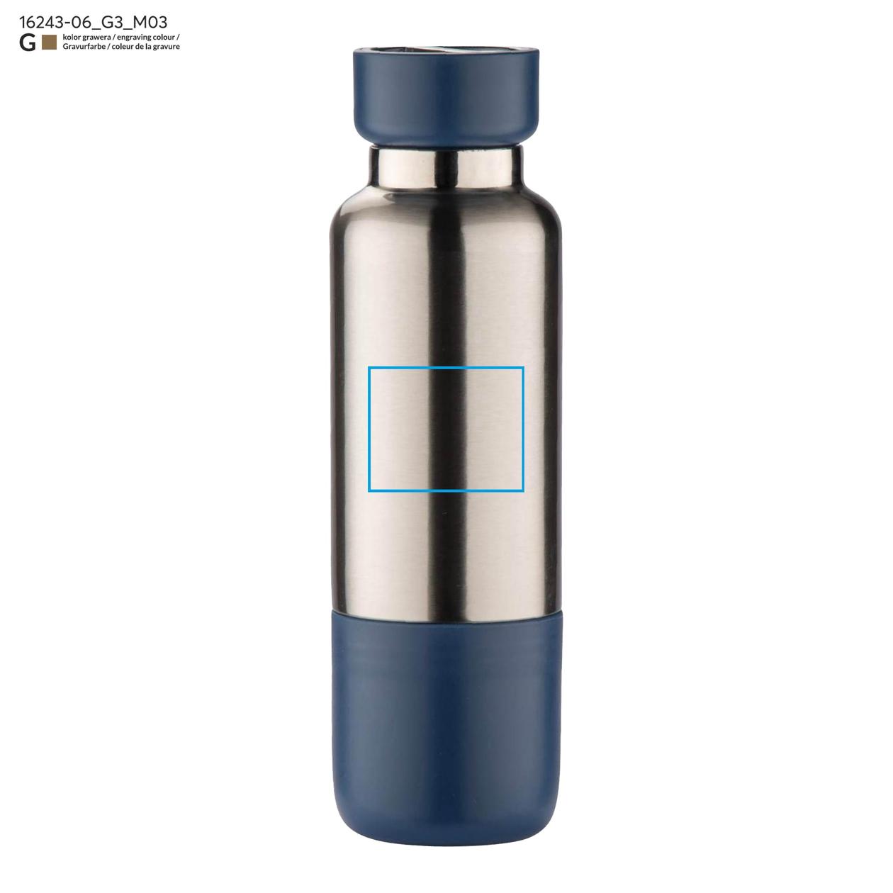 Butelka termiczna ze smyczką RON 500 ml granatowy