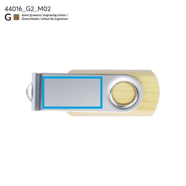Pamięć USB TWISTER MAPLE 16 GB brązowy