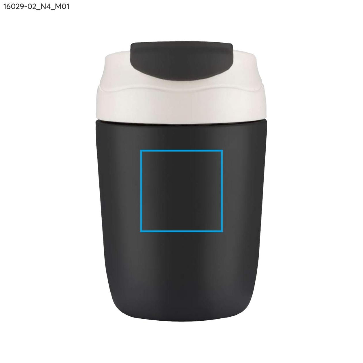 Kubek termiczny DOPPIO 360 ml czarny