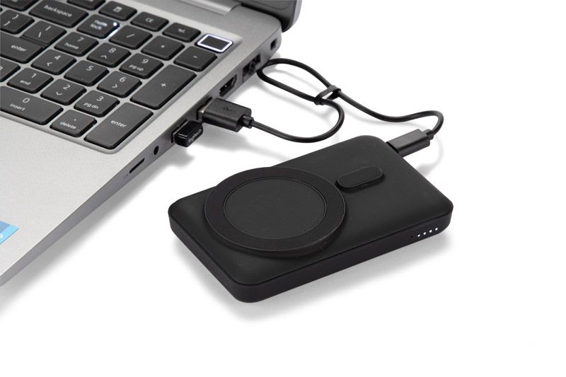 Power bank VELOCE 10000 mAh czarny z logo