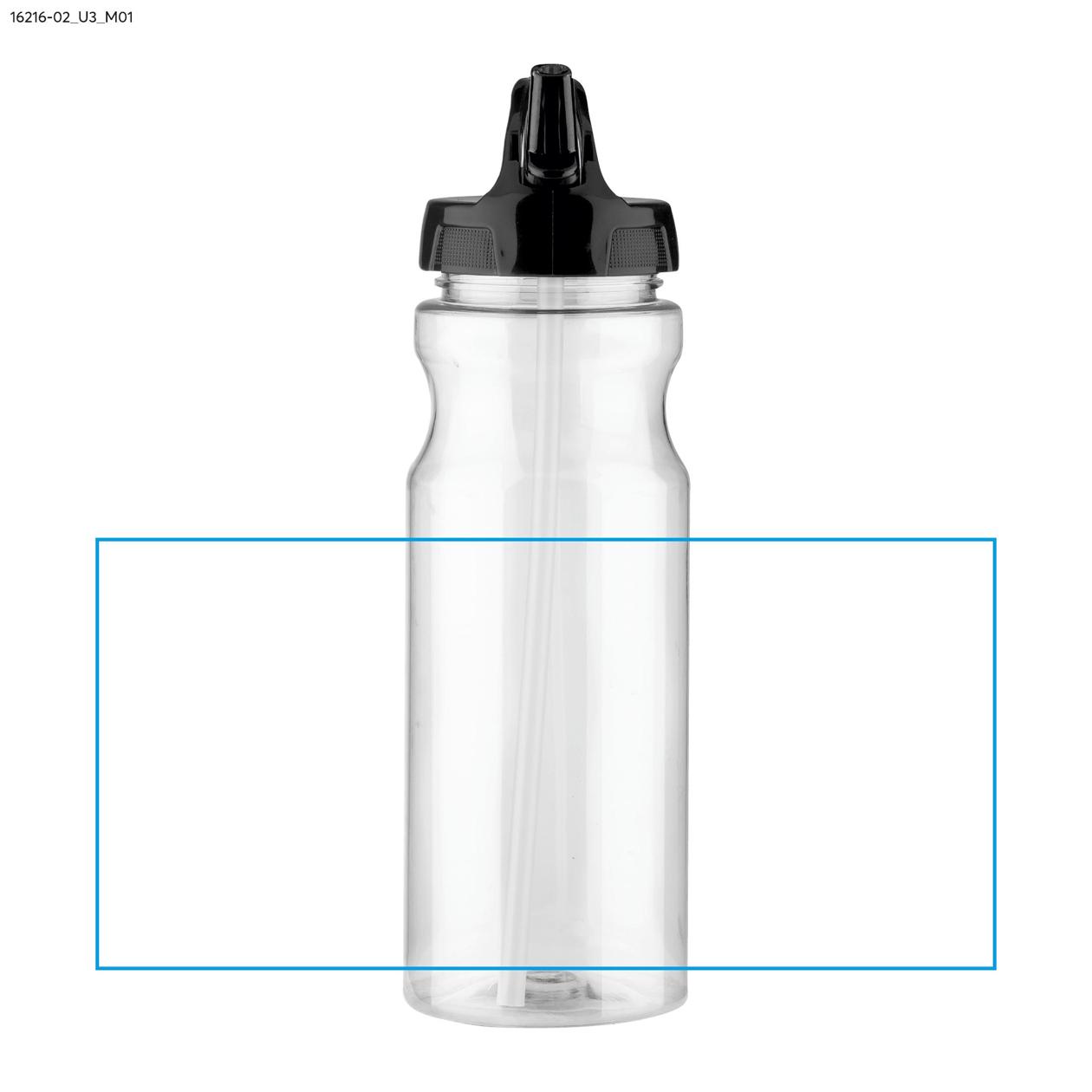 Bidon ze słomką TRANCE 700 ml czarny