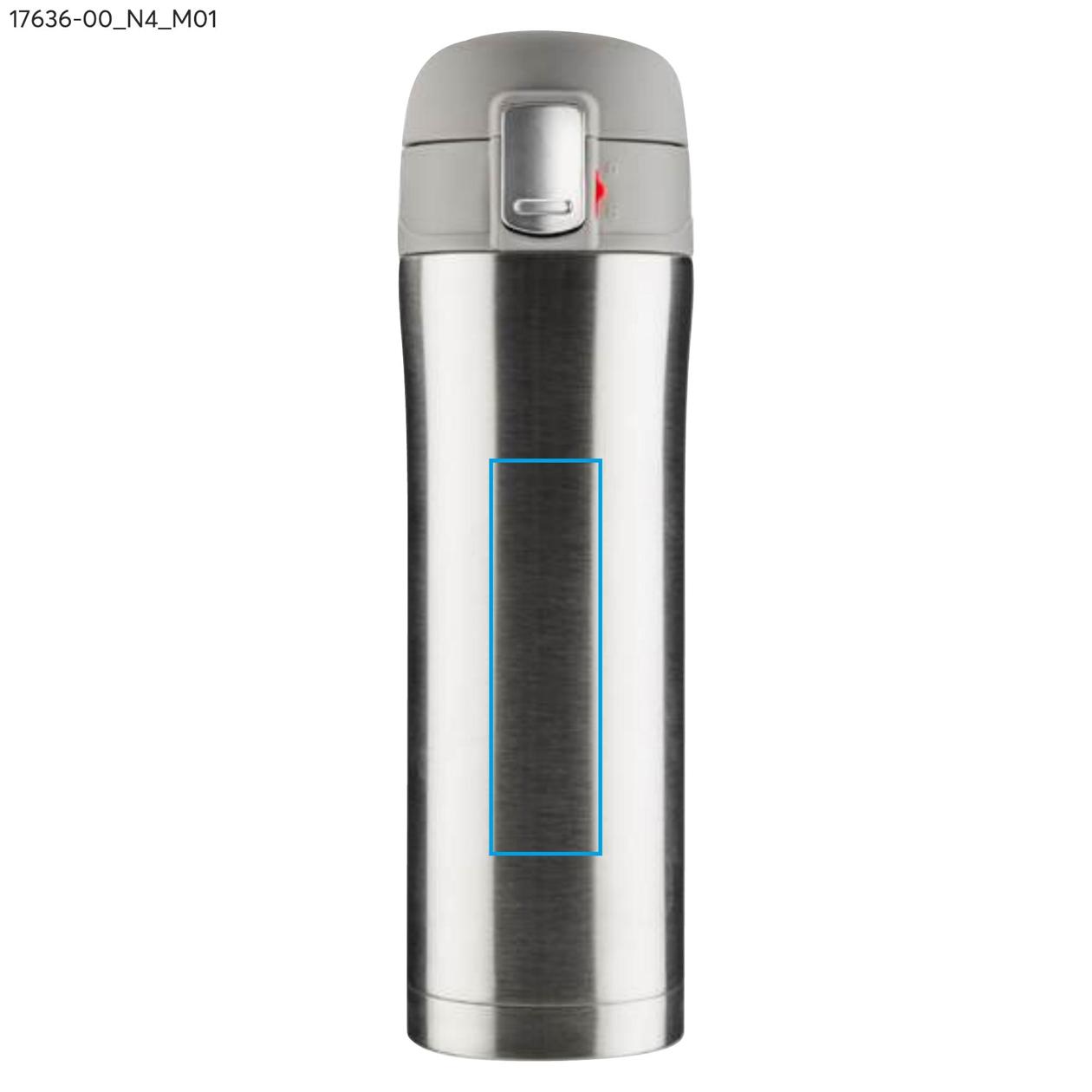 Kubek termiczny LOCK 440 ml srebrny