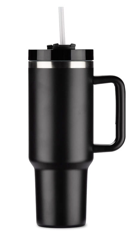 Kubek termiczny STANLI 1000 ml czarny z logo