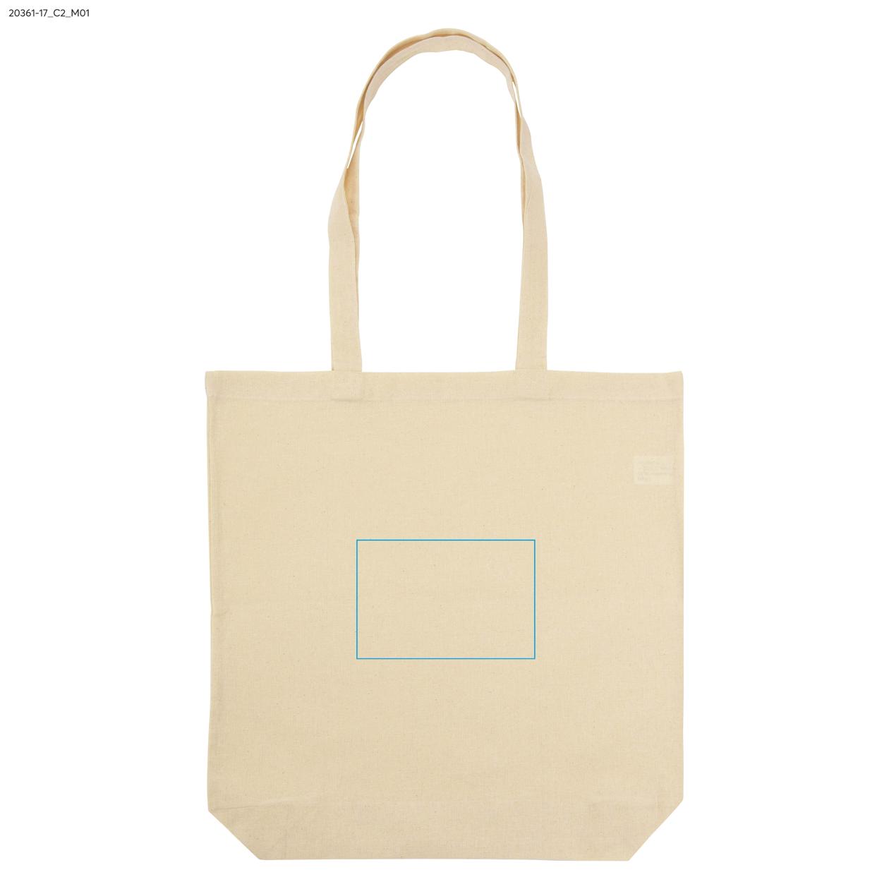 Torba bawełniana TOBI 140 g beżowy (naturalny) z logo