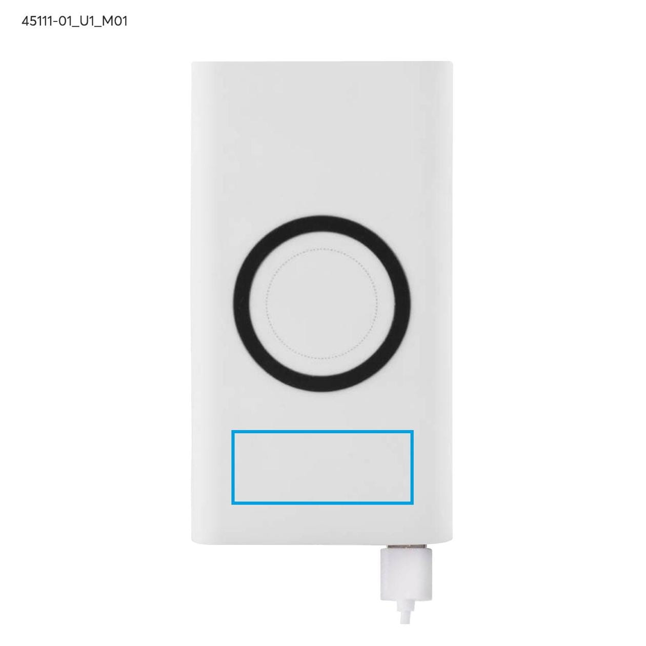 Power bank DOUBLE 8000 mAh biały