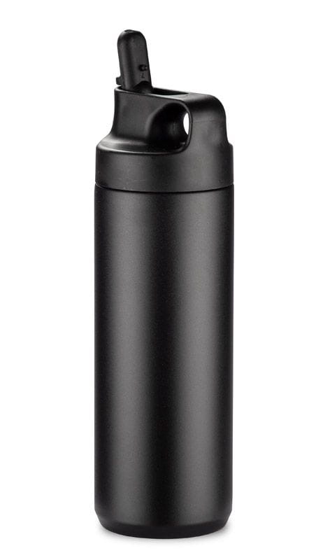 Bidon termiczny VELORA 500 ml czarny z logo