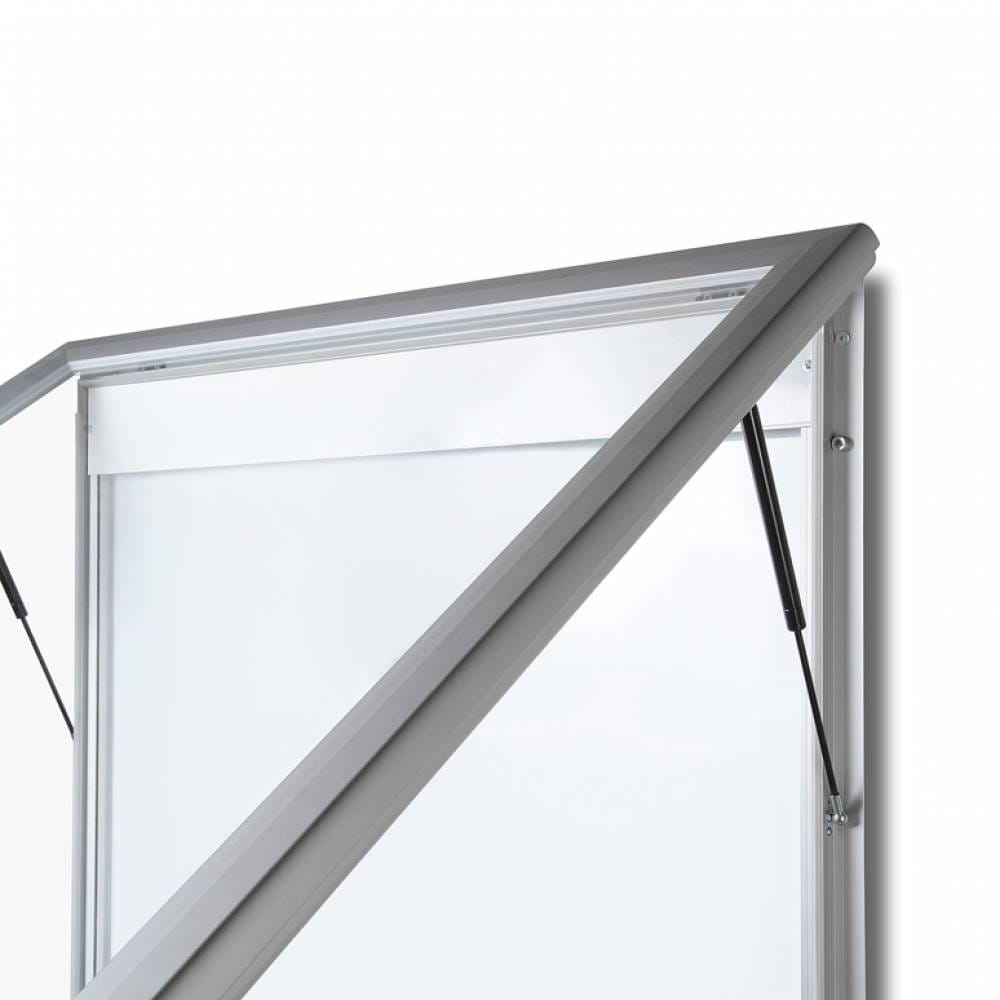 Zewnętrzna gablota magnetyczna ILLUMO 6xA4 80x86 cm z podświetleniem LED zamykana na kluczyk do użytku zewnętrznego gablota zewnętrzna gablota ogłoszeniowa gablota informacyjna tablica ogłoszeń tablica informacyjna