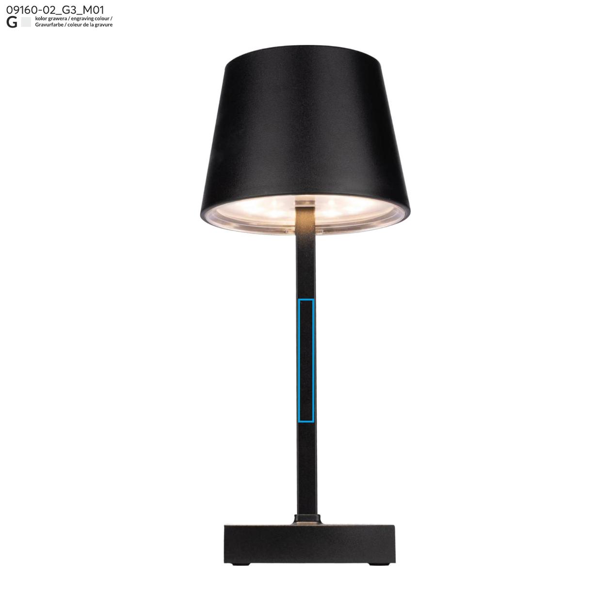 Lampka biurowa VIDIA czarny