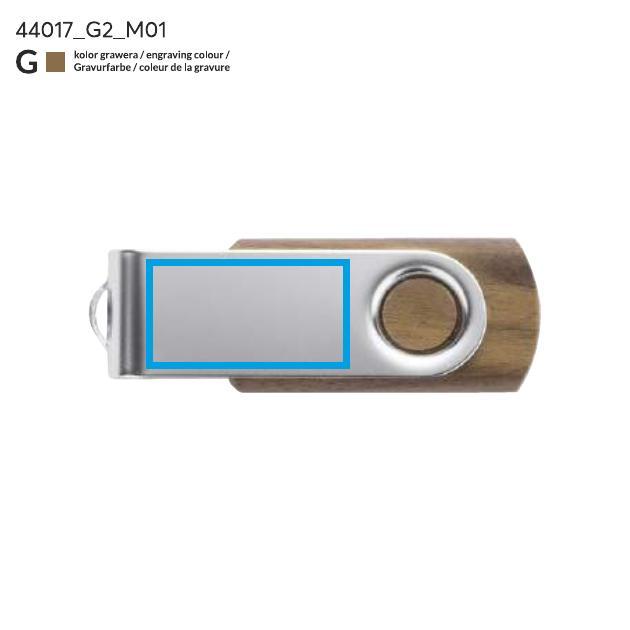 Memoria USB TWISTER WALNUT 16 GB marrón