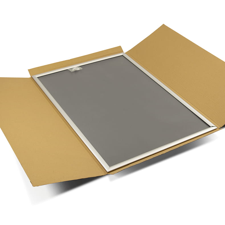 Ramka plakatowa OWZ A3 (42 x 29 cm) aluminiowa srebrna z prostym narożnikiem rama ramka plakatowa OWZ ścienna na plakat na zdjęcia profil 25 mm