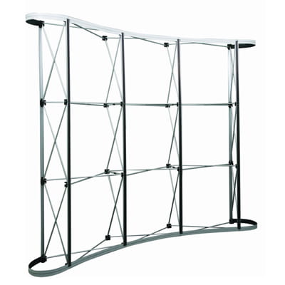 Curved Pop-Up Stand - Premium 2,5 x 2,2 m with single-sided printout