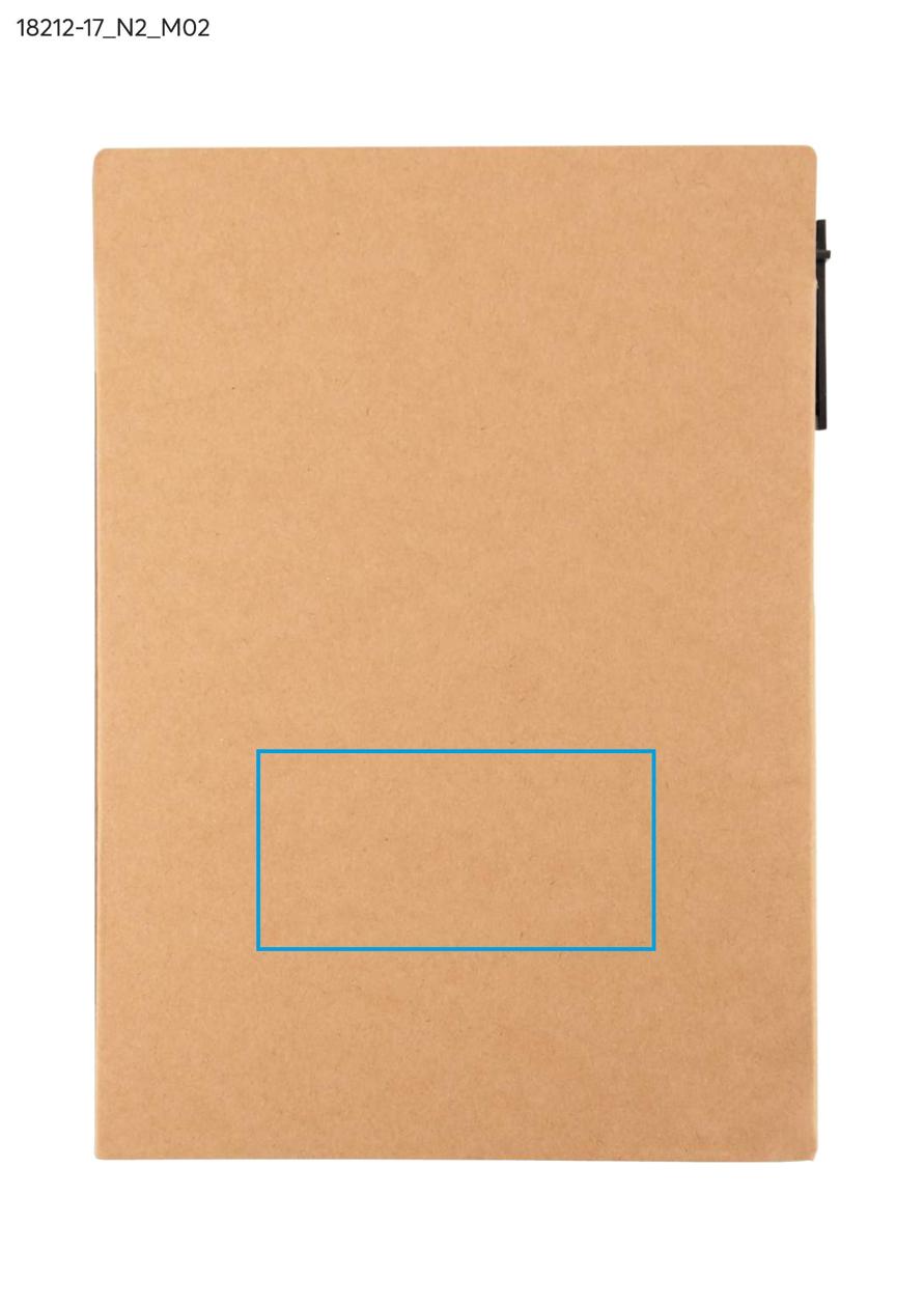 Notes DELA A5 brązowy z logo