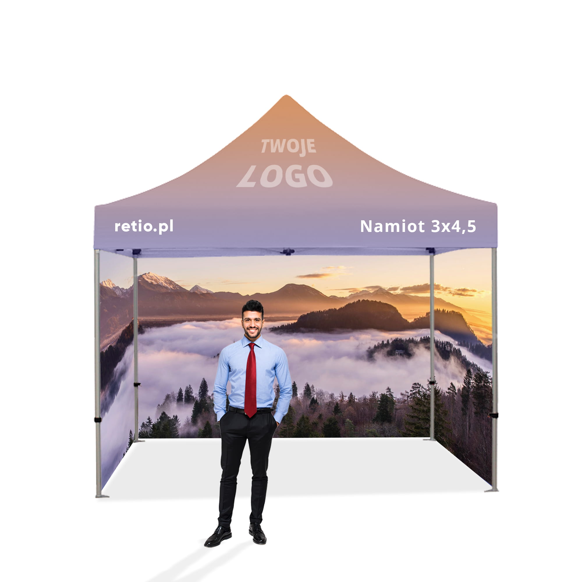 Advertising Tent 3x4.5m with Individual Print