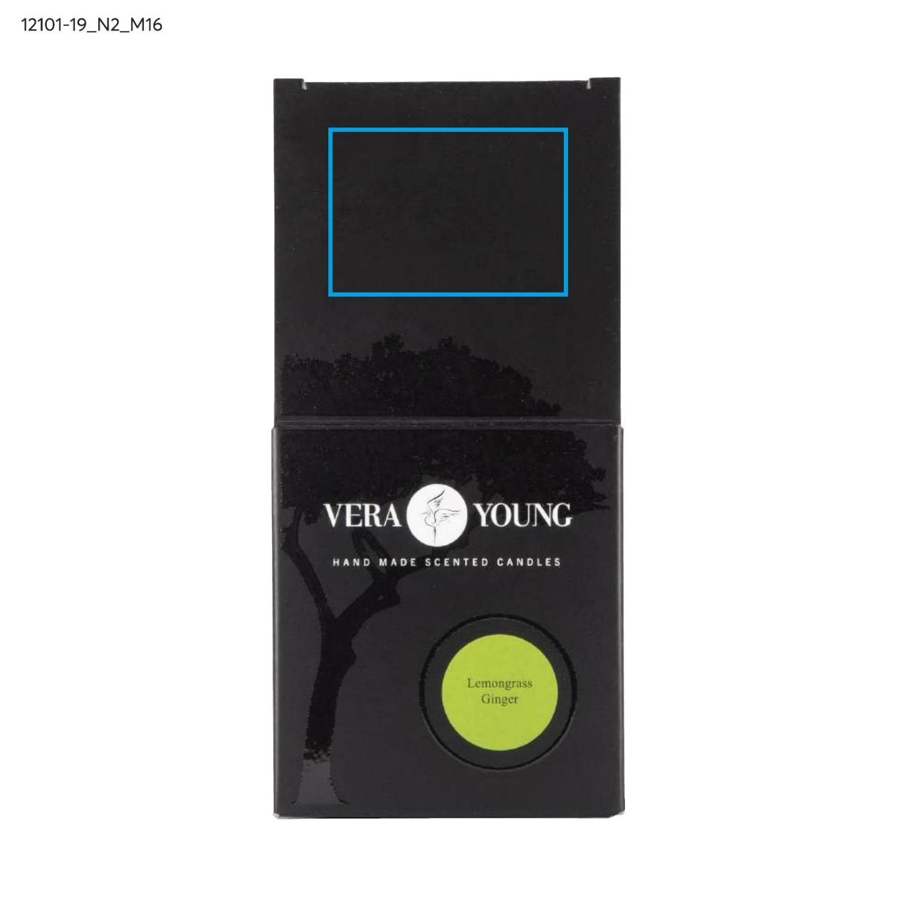 Świeca sojowa 170g - Lemongrass & Ginger - VERA YOUNG przezroczysty