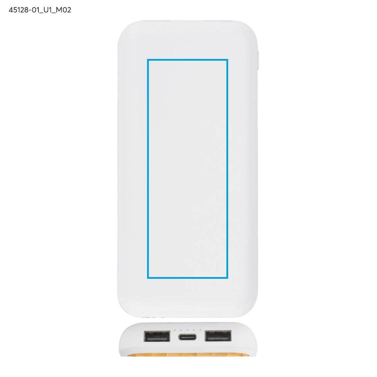 Power bank RONI 10000 mAh biały
