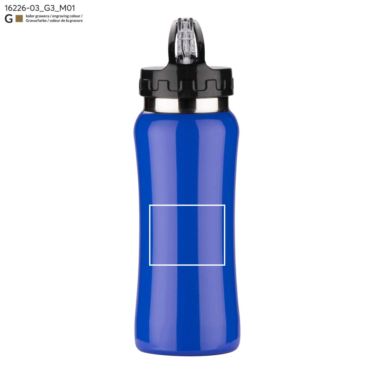 Bidon stalowy PATRO 600 ml niebieski