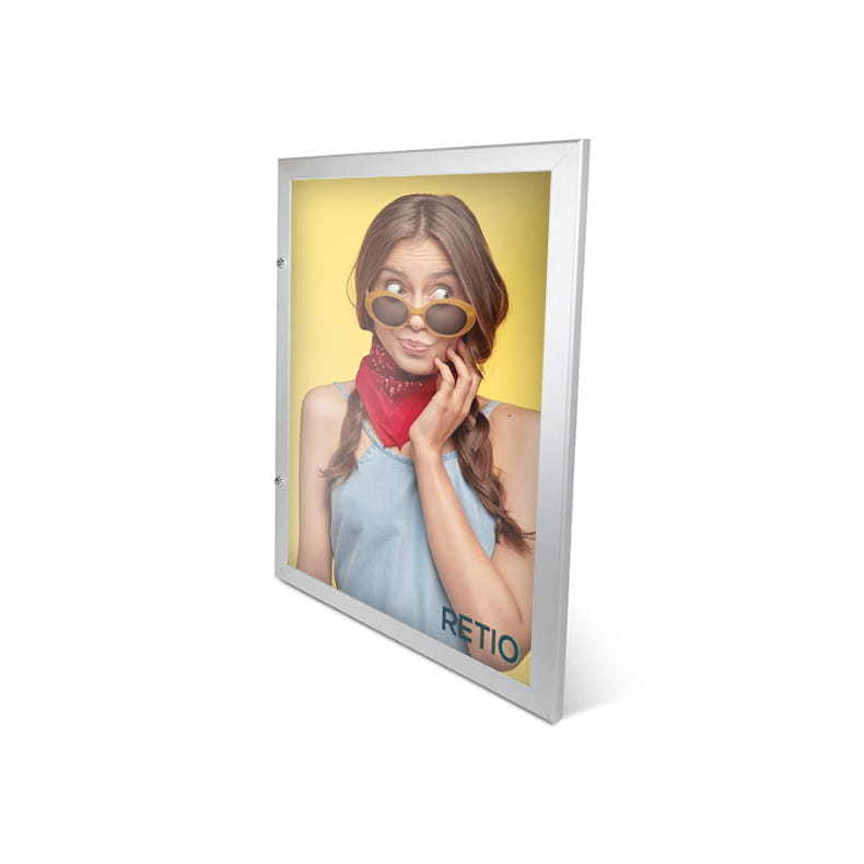 Gablota na plakat A1 (59,4 x 84,1 cm) zamykana na kluczyk do użytku zewnętrznego i wewnętrznego gablota zewnętrzna wewnętrzna gablota ogłoszeniowa gablota informacyjna tablica ogłoszeń tablica informacyjna