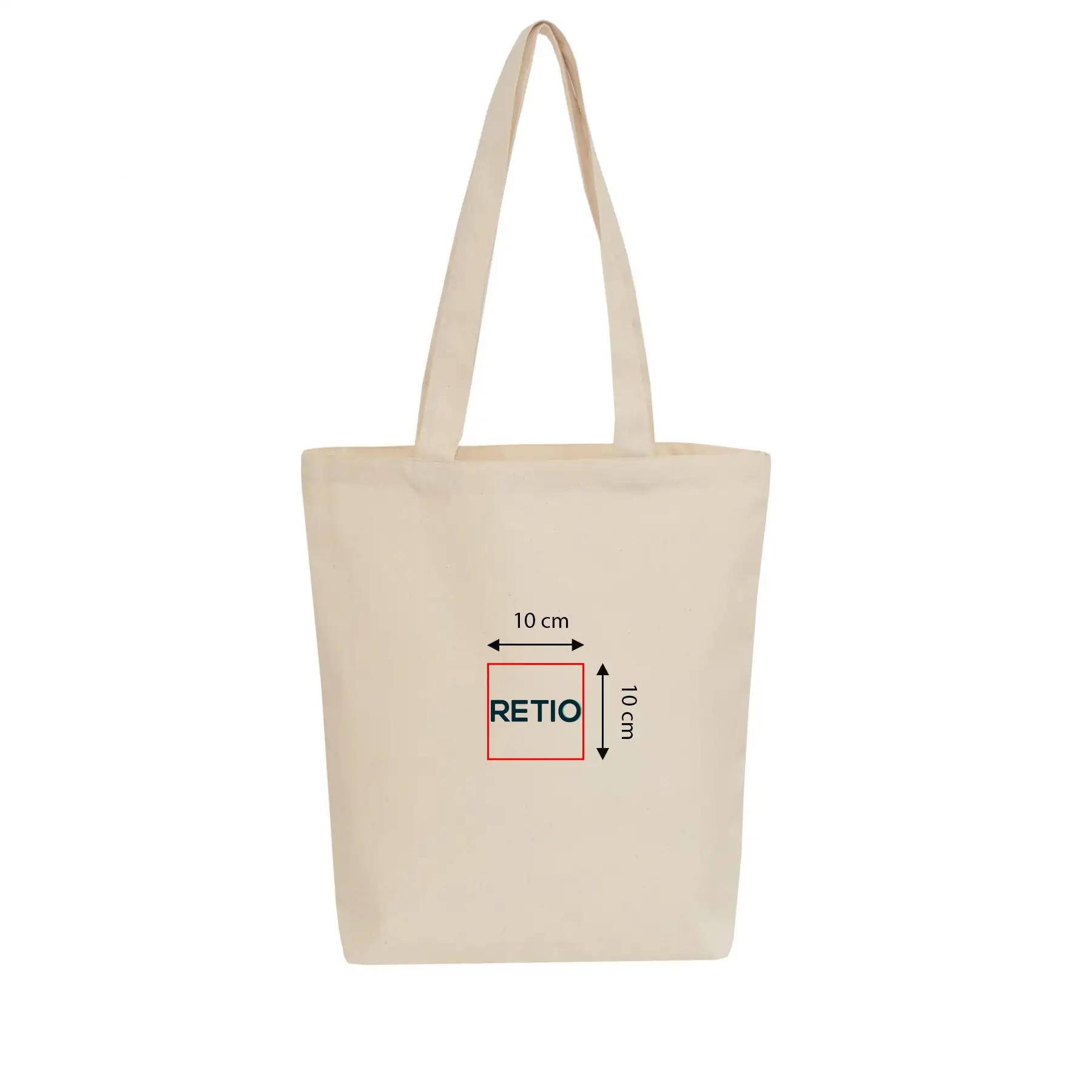 Bolsa de algodón VIENNA con impresión personalizada - área de impresión 10x10 cm