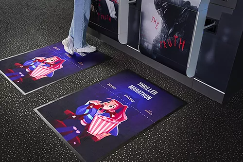 Alfombrilla promocional con logo, alfombra de suelo Promo Star