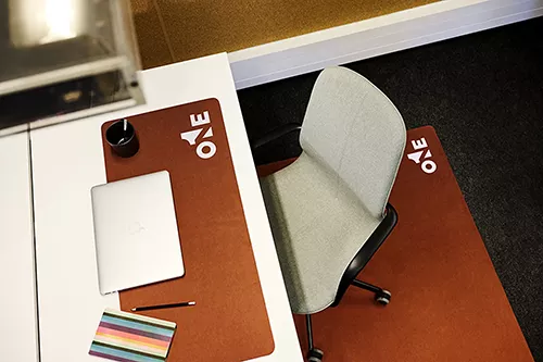 Alfombra para silla con logo, alfombra para suelo Office Floor Guard