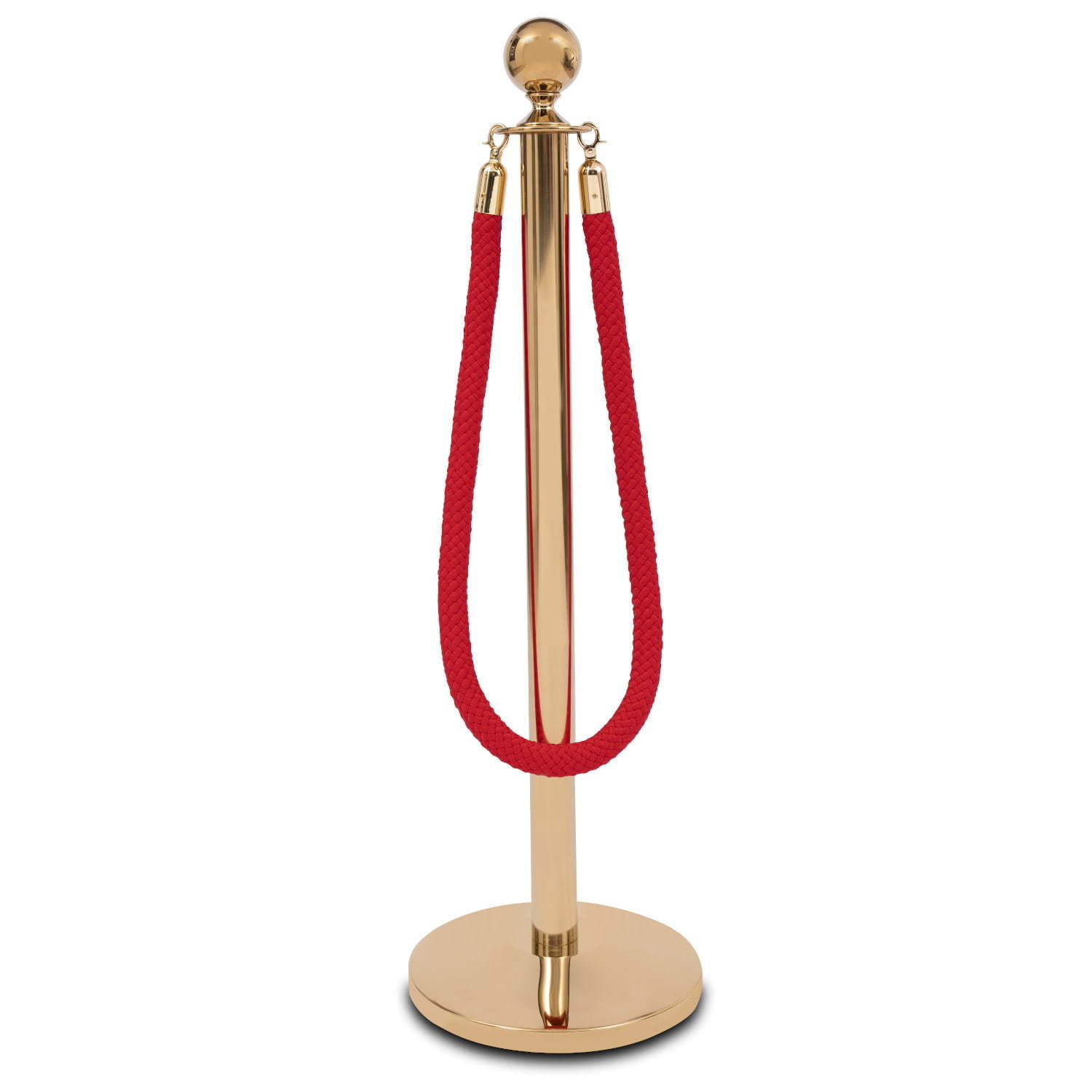 Pilar separador con cuerda roja
