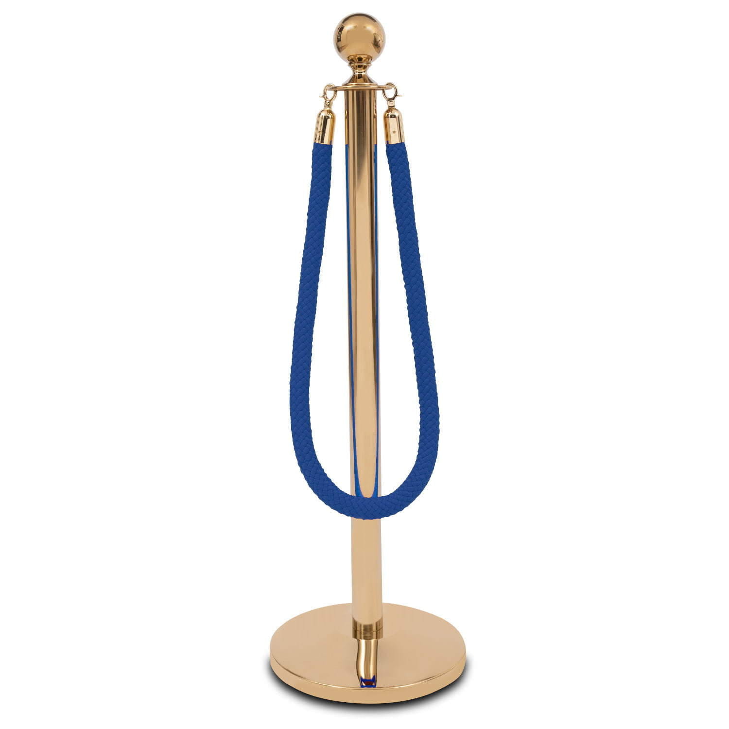Pilar separador con cuerda azul